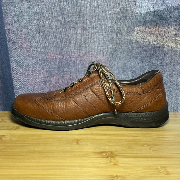 Mephisto Match Runoff Sz 13 Mens Brown Leather Shoes Sneakers Walking Lace Up main image 11